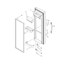 Kenmore 10657069602 refrigerator door parts diagram