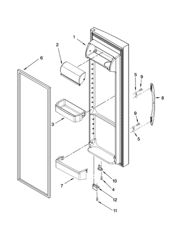 Refrigerator door parts