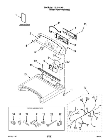 Top and console parts
