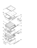 Refrigerator shelf parts