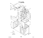Kenmore Elite 11028072800 top and cabinet parts diagram