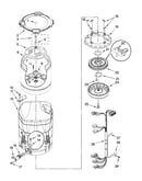 Motor, basket and tub parts