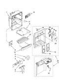 Dispenser front parts