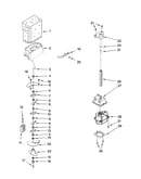 Motor and ice container parts