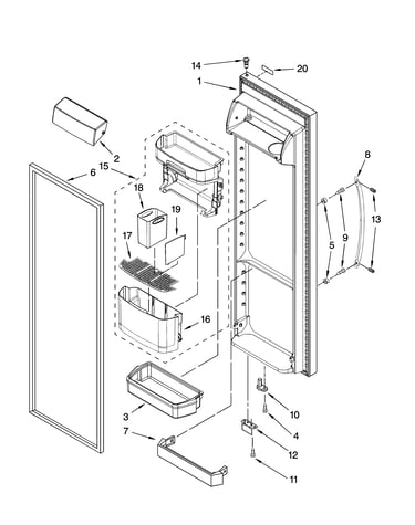 Refrigerator door parts
