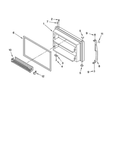 Freezer door parts