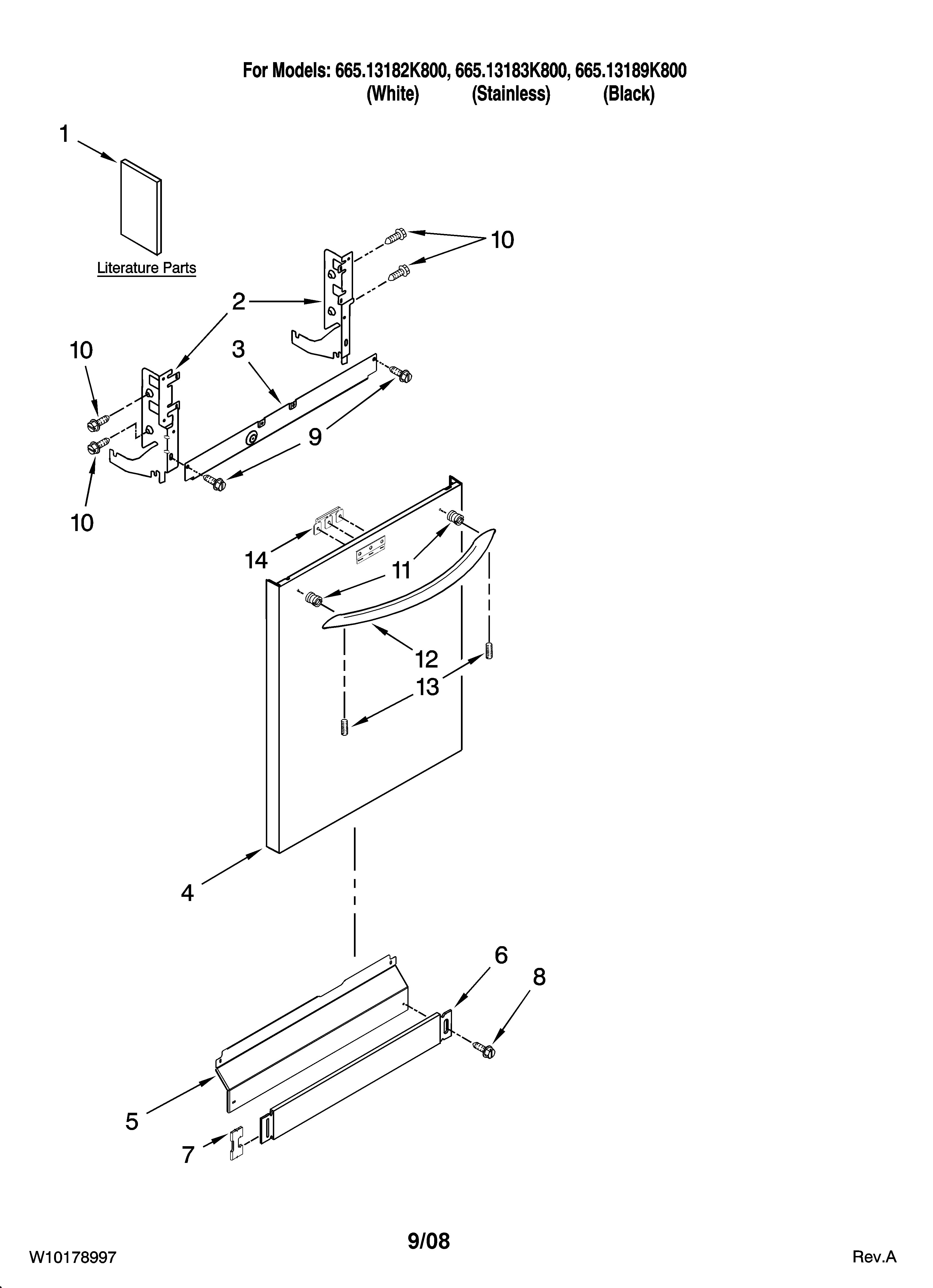 Door and panel parts