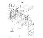 Kenmore Elite 11047701800 top and cabinet parts diagram