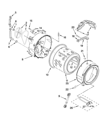 Tub and basket parts