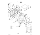 Kenmore Elite 11047711800 top and cabinet parts diagram