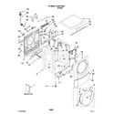 Kenmore Elite 11047751800 top and cabinet parts diagram