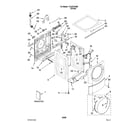 Kenmore Elite 11047761800 top and cabinet parts diagram