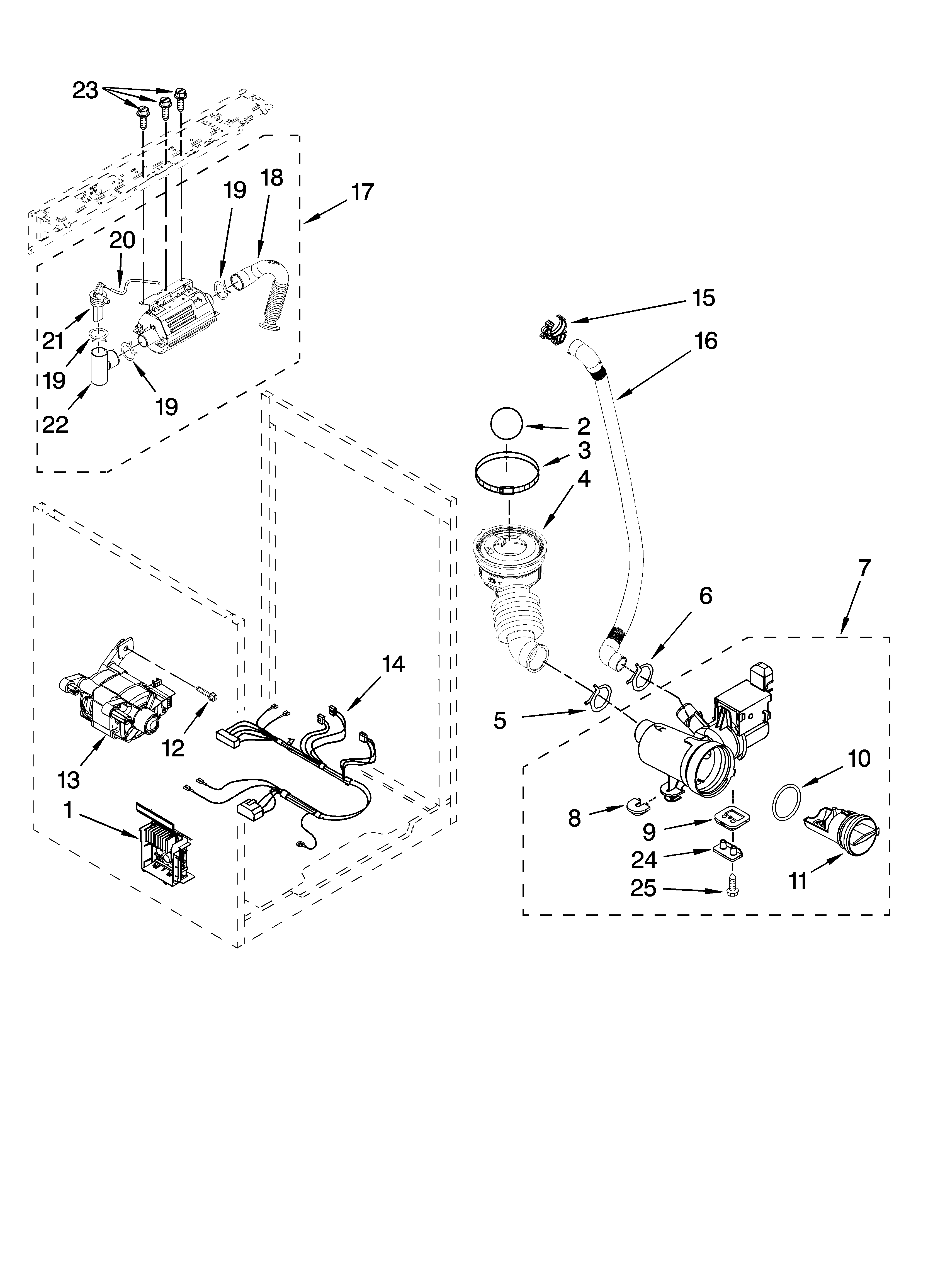 STEAMER, PUMP AND MOTOR PARTS, OPTIONAL PARTS (NOT INC