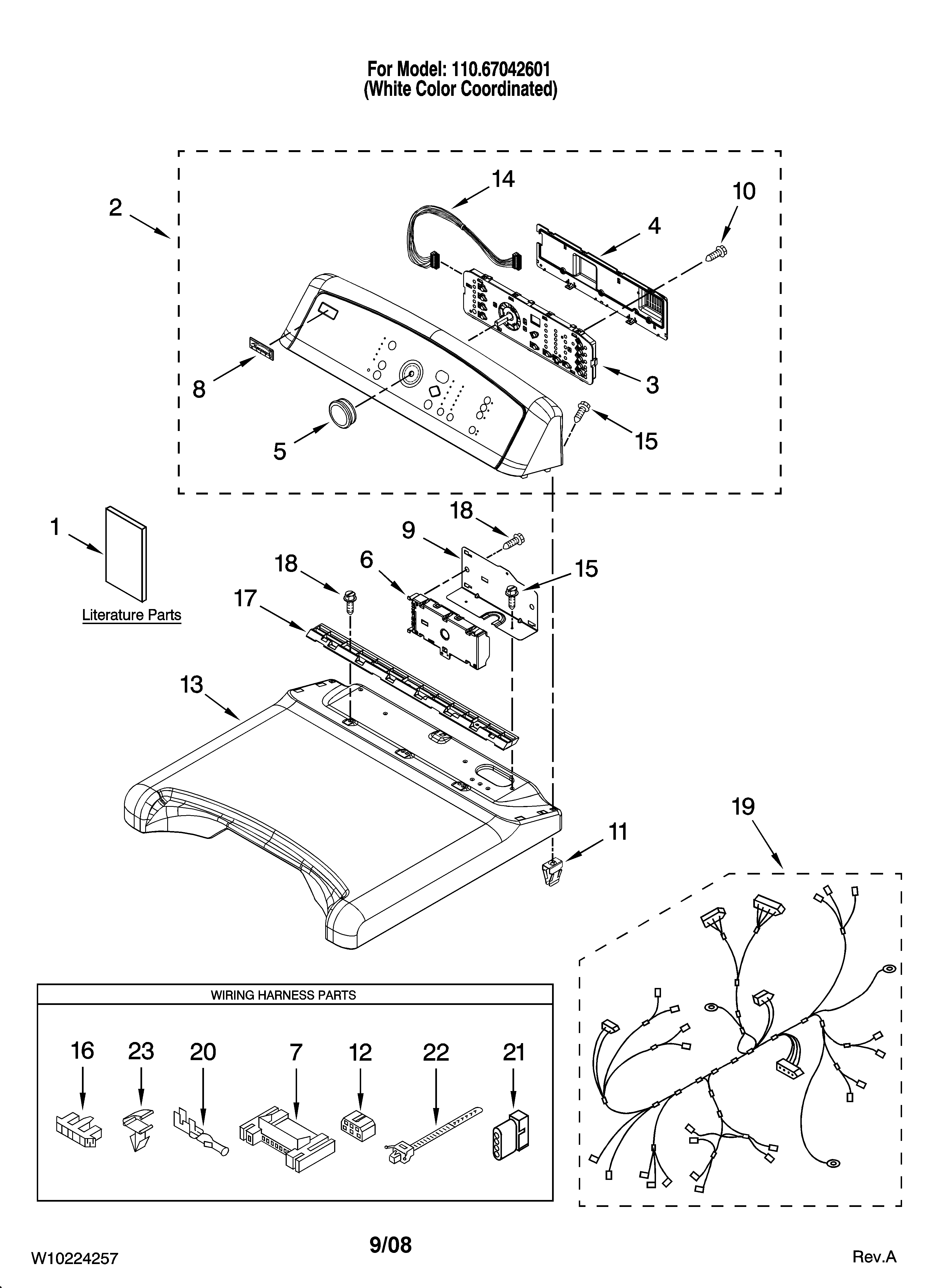 Top and console parts