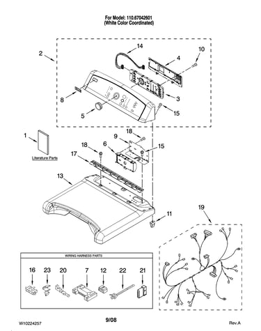 Top and console parts