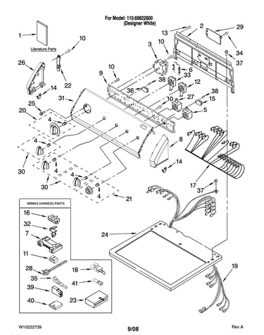 Top and console parts