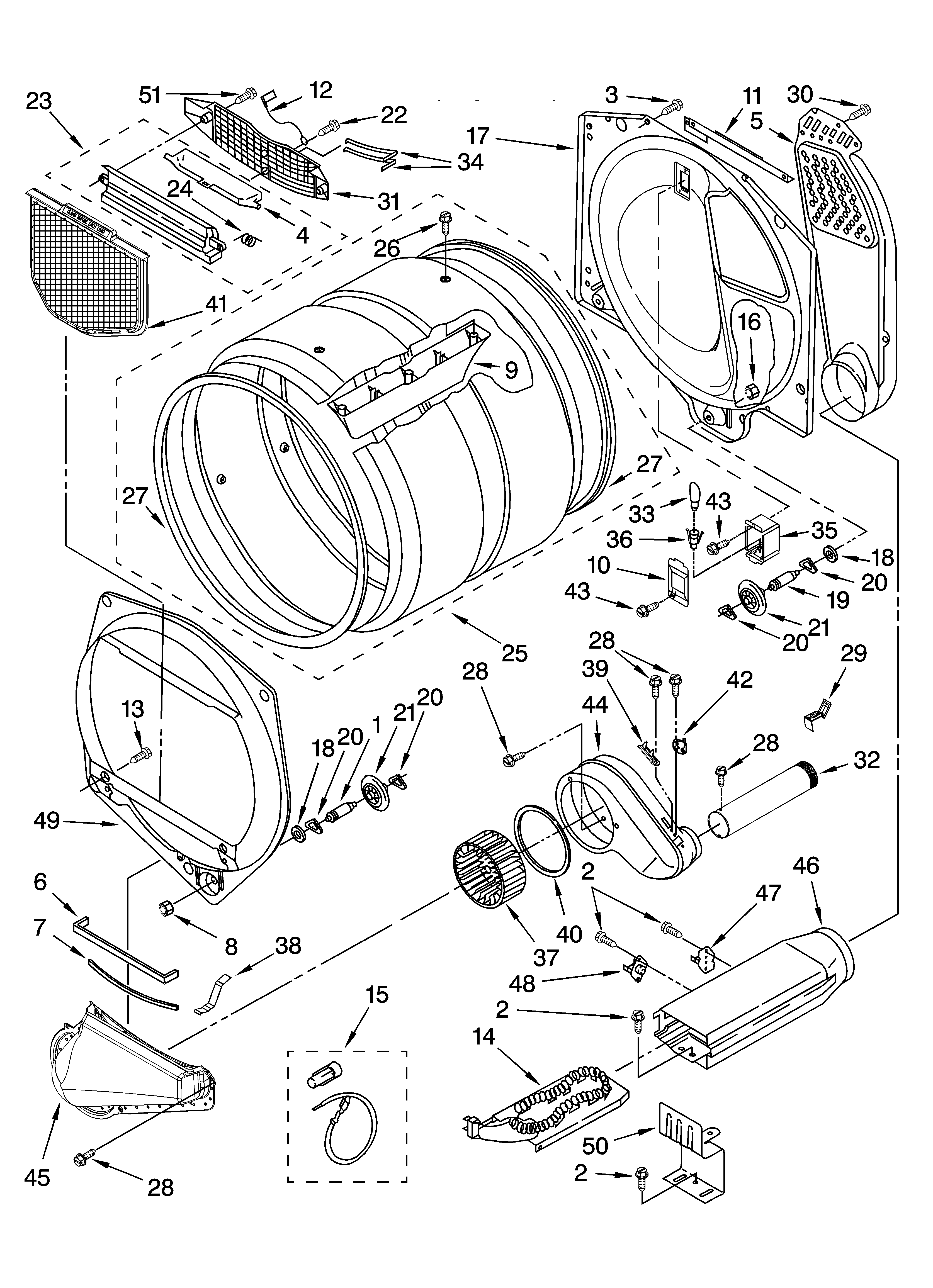 Bulkhead parts, optional parts (not included)