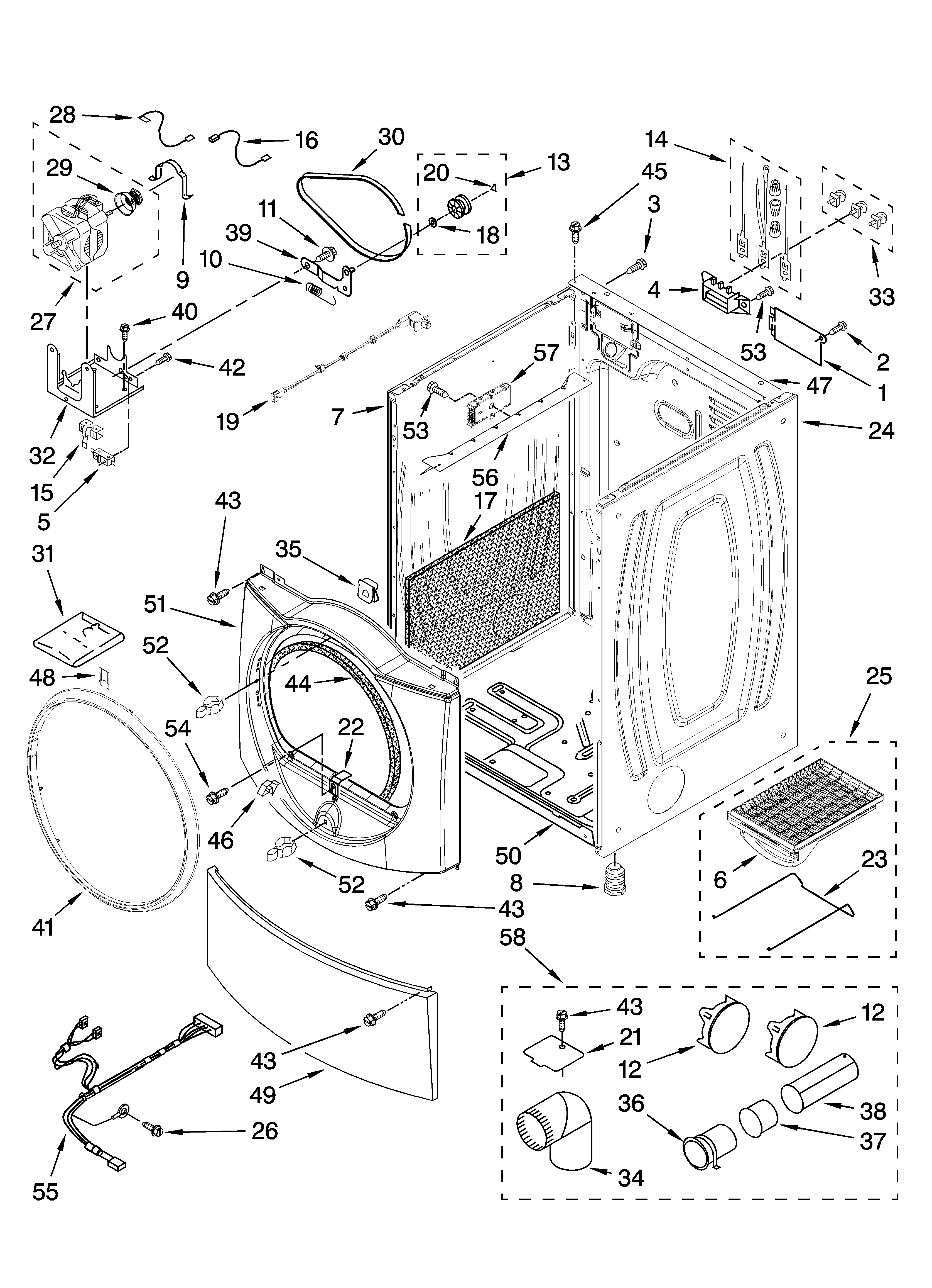 Cabinet parts