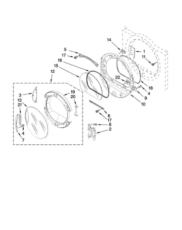 Door parts, optional parts (not included)