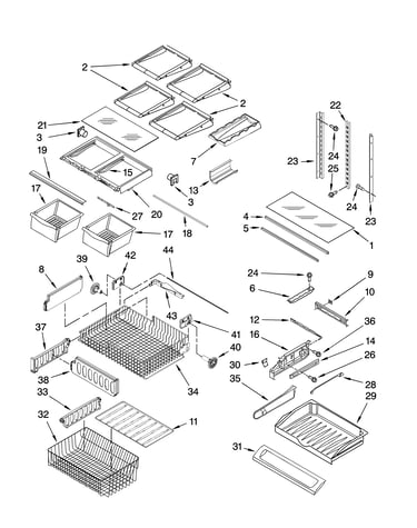 Shelf parts