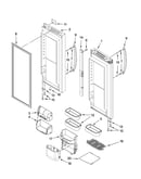 Refrigerator door parts