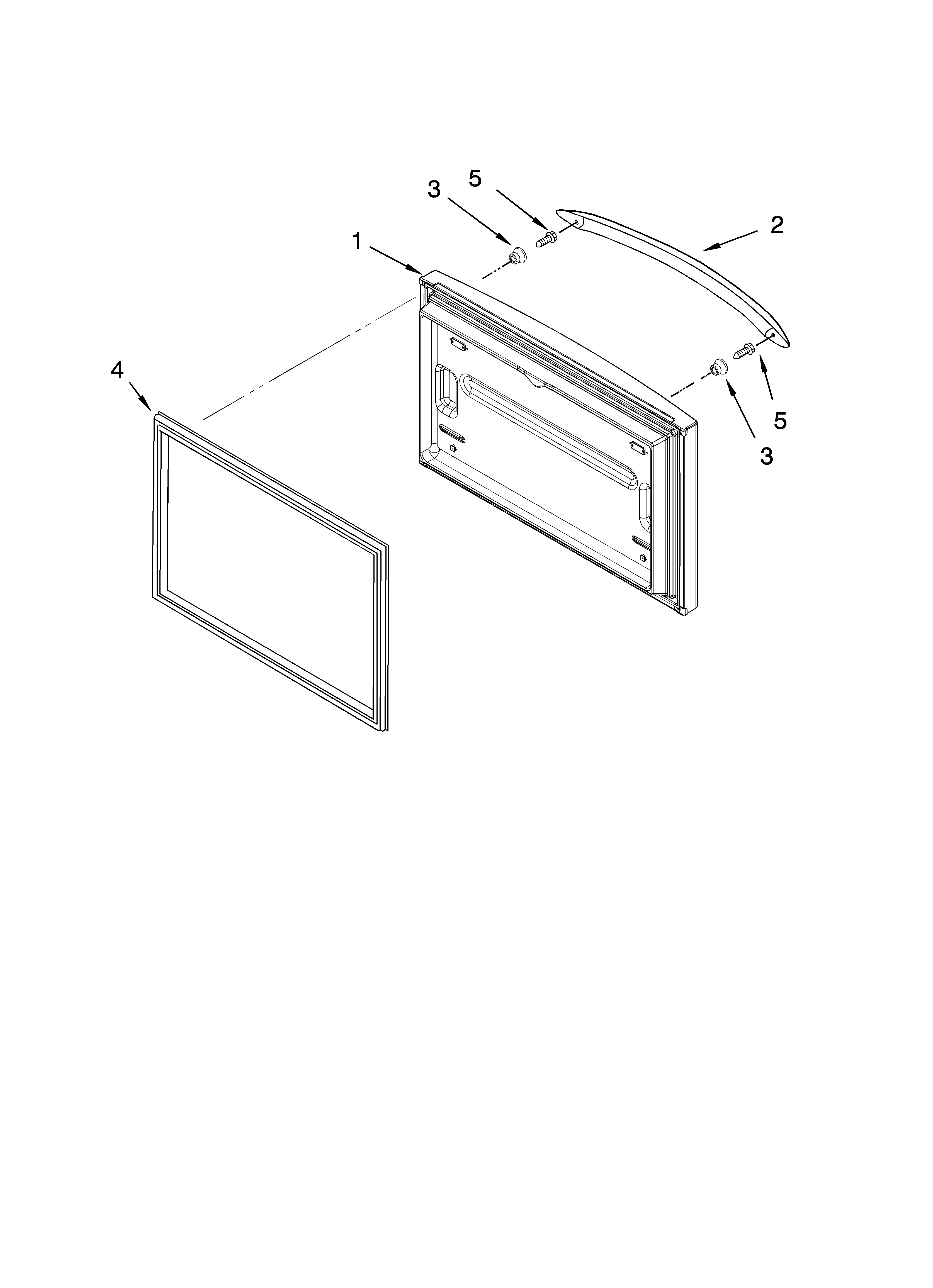 Freezer door parts