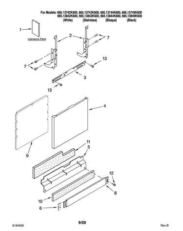 Door and panel parts