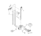 Kenmore 66513842K600 fill, drain and overfill parts diagram