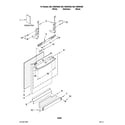Kenmore 66513892K800 door and panel parts diagram