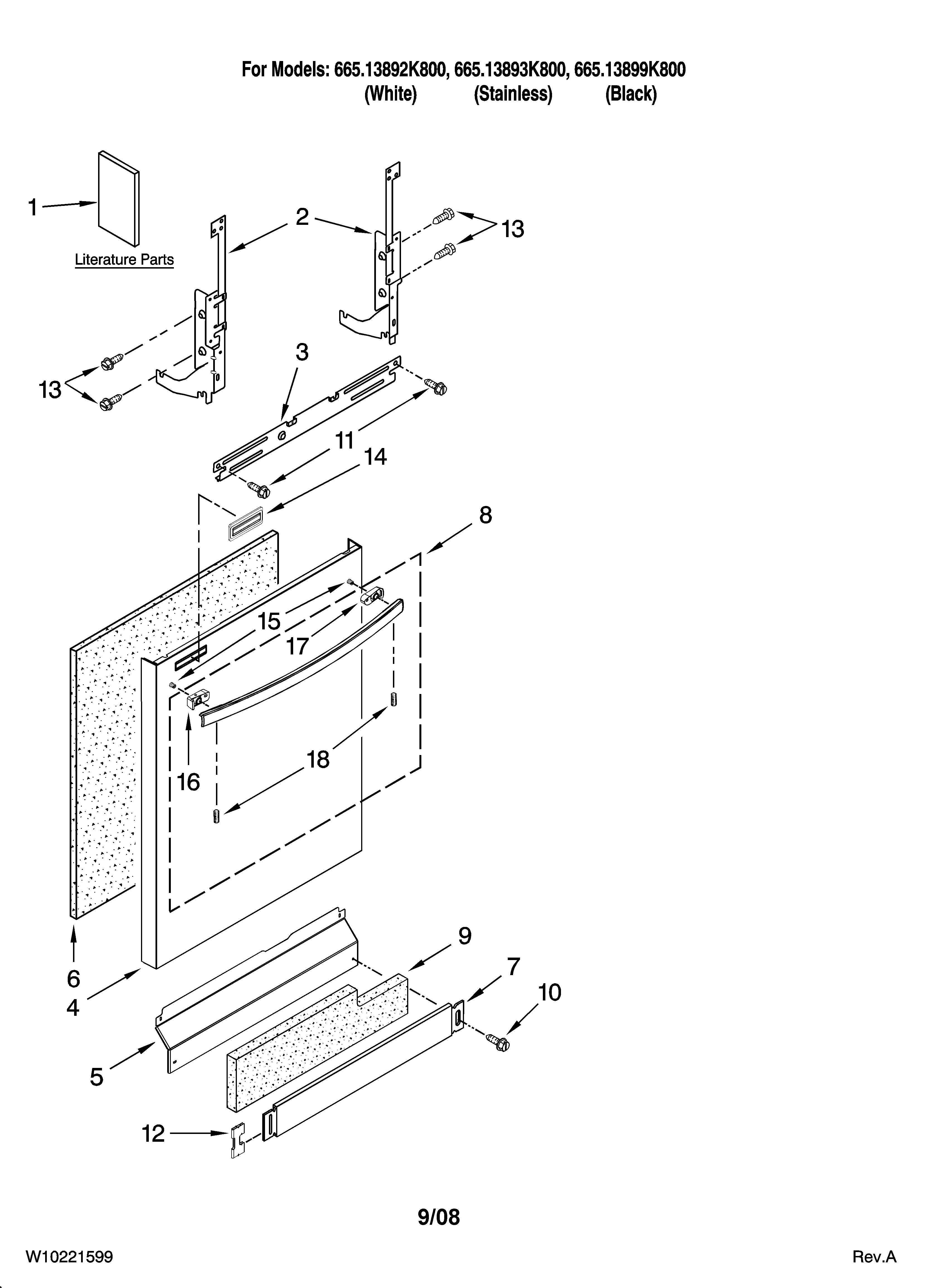 Door and panel parts