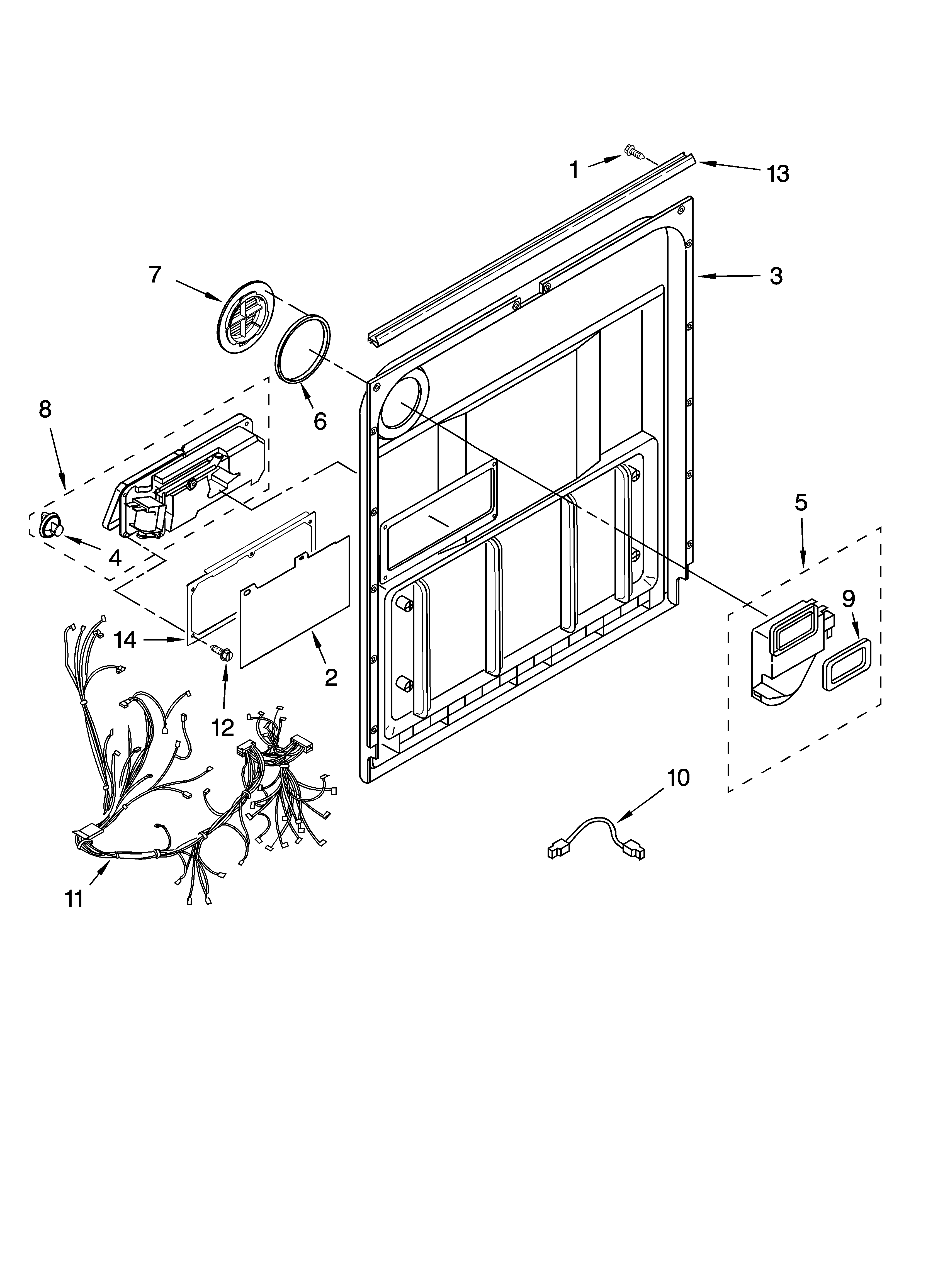 Door and latch parts