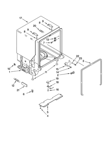 Tub and frame parts