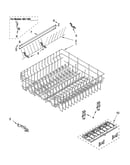 Upper rack and track parts