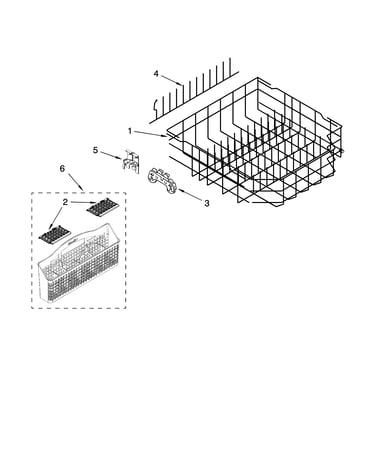 Lower rack parts