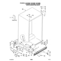 Kenmore Elite 10645429800 cabinet parts diagram