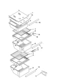Refrigerator shelf parts