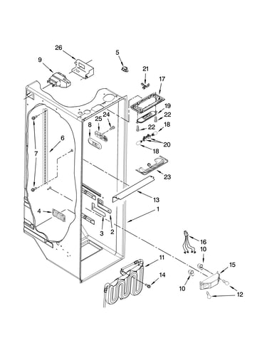 Refrigerator liner parts