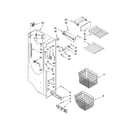 Kenmore Elite 10654793800 freezer liner parts diagram