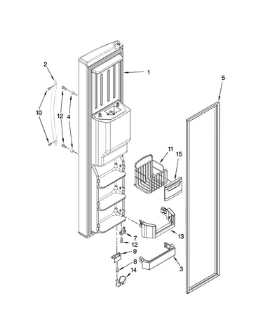 Freezer door parts