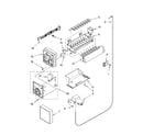 Kenmore Elite 10654783800 icemaker parts diagram