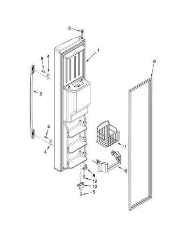 Freezer door parts