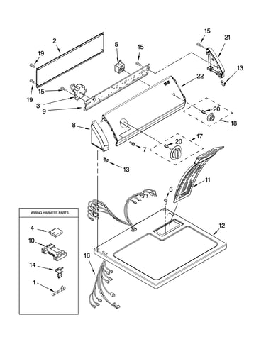 Top and console parts