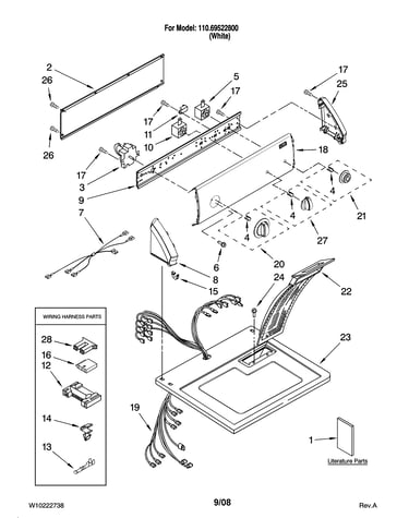 Top and console parts