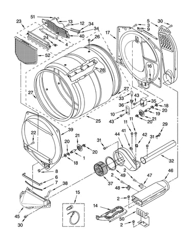 Bulkhead parts, optional parts (not included)