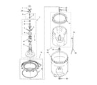 Kenmore 11029632800 agitator, basket and tub parts diagram