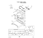 Kenmore Elite 11078082701 top and console parts diagram