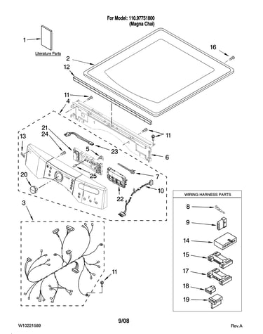 Top and console parts