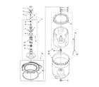 Kenmore 11029522800 agitator, basket and tub parts diagram