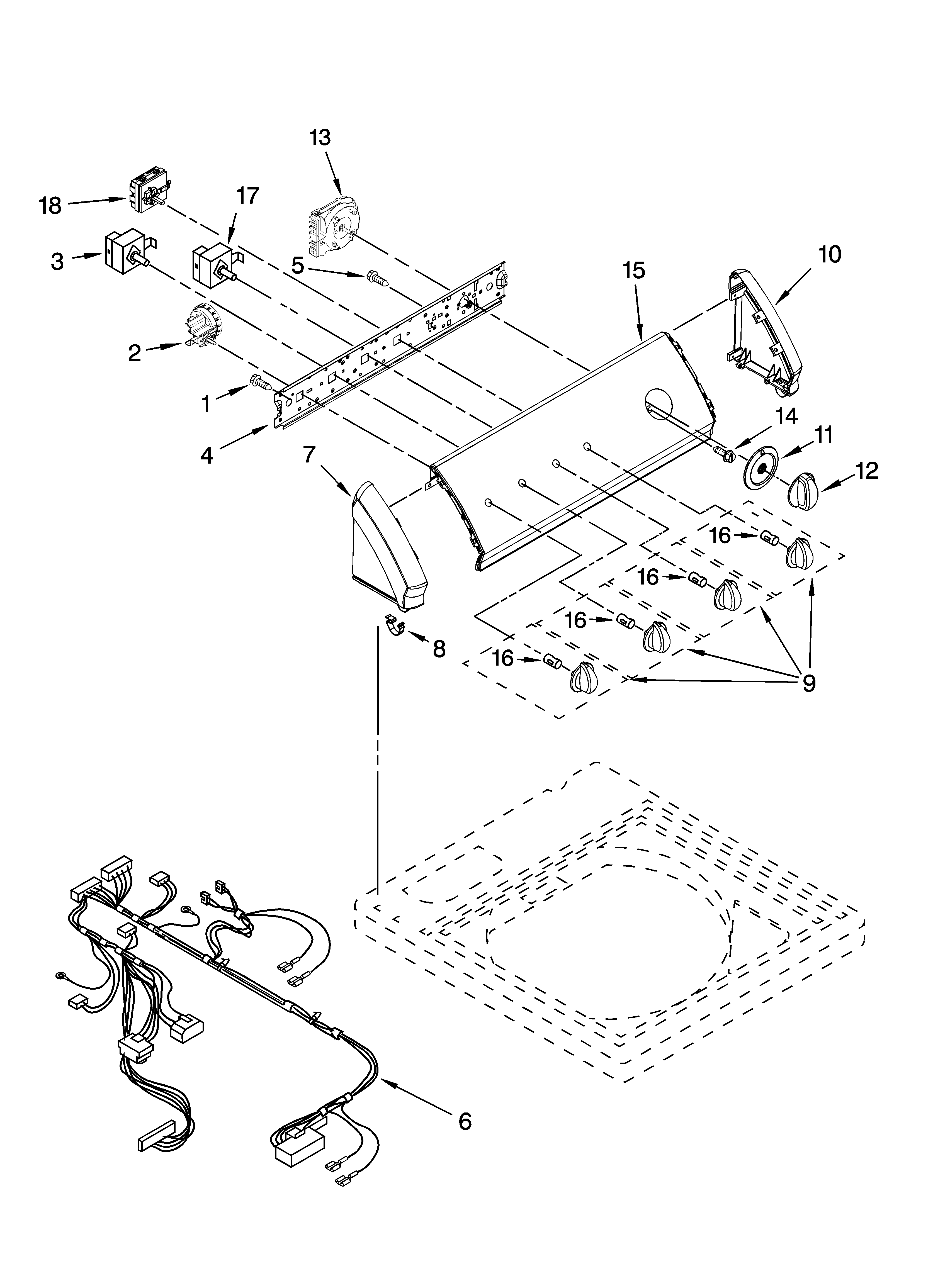 Control panel parts