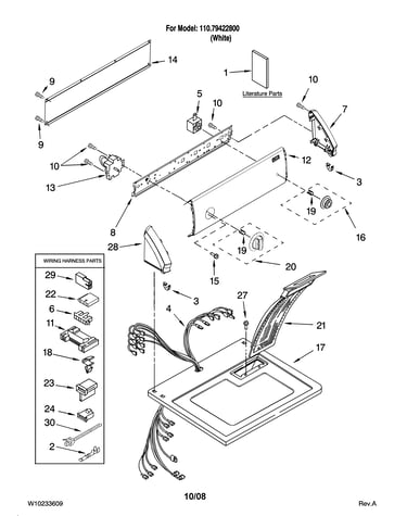 Top and console parts